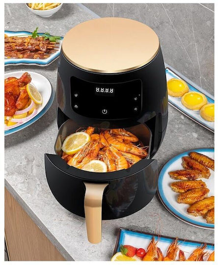 Cheffinger Heißluftfritteuse 4.5Es Schwarz 01AFRYBLK