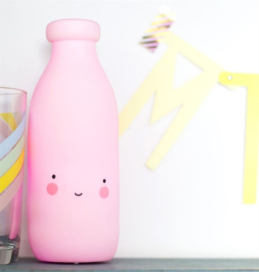 A Little Lovely Company Kids Decorative Lamp Mini Milk Light Pink Pink