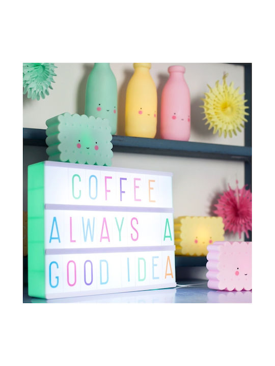 A Little Lovely Company Led Kids Decorative Lamp Mini Cookie Light Mint Green