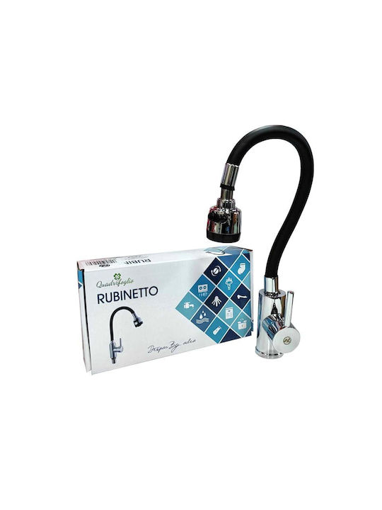 Rubinetto 04608G Flexible Grey Counter Kitchen Faucet
