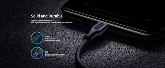 Joyroom S-L352 Редовна USB-A към Lightning кабел Черен 1м (S-L352B)