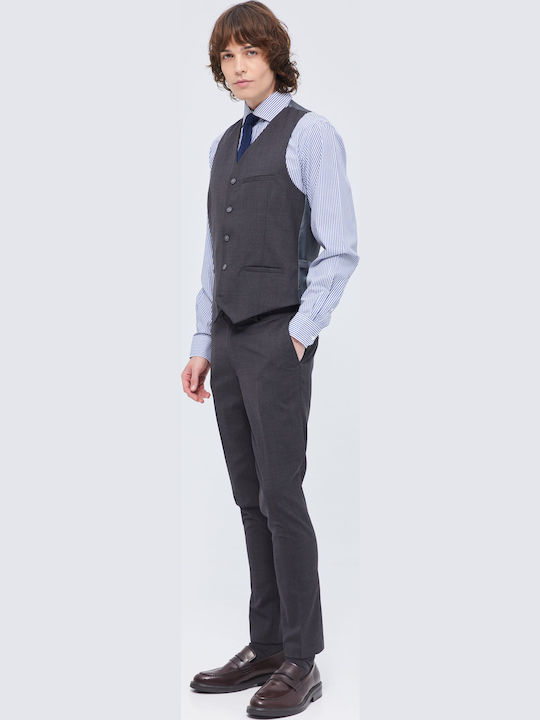 Men's Vest Slim Fit Gray