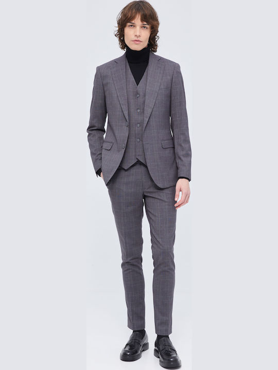 Men's Vest Slim Fit Gray