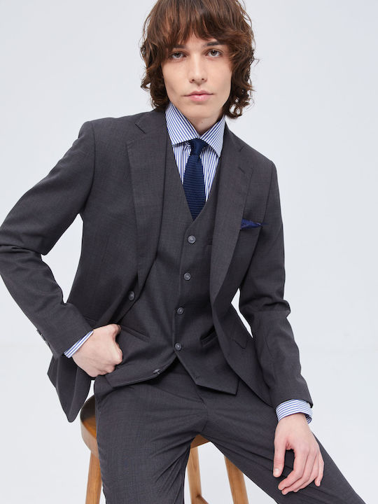 Men's Vest Slim Fit Gray