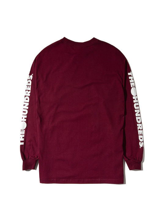 The Hundreds Bomb Crest Men's Short Sleeve T-shirt Burgundy