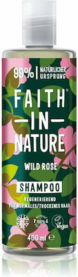 Faith in Nature Wild Rose Șampoane pentru Toate Tipurile Păr 1x400ml