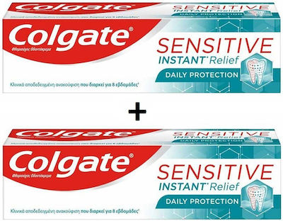 Colgate Sensitive Instant Relief Daily Protection Zahnpasta für Empfindliche Zähne 2x75ml