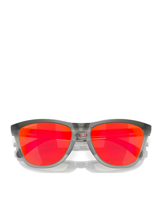 Oakley Frogskins Range Unisex Sunglasses with Gray Plastic Frame and Orange Lens OO9284-01