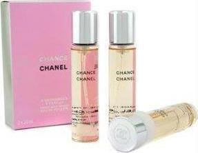Chanel Chance Refills Eau De Toilette 3x20ml Set pentru femei 2buc