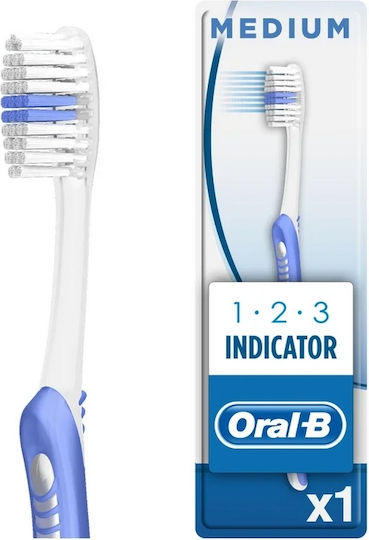 Oral-B Indicator 1-2-3 40 Toothbrush Medium Lila