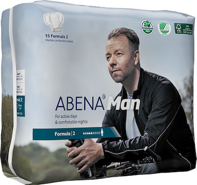 Abena Man Formula 2 Men's Incontinence Pad Normal Flow 5 Drops 15pcs