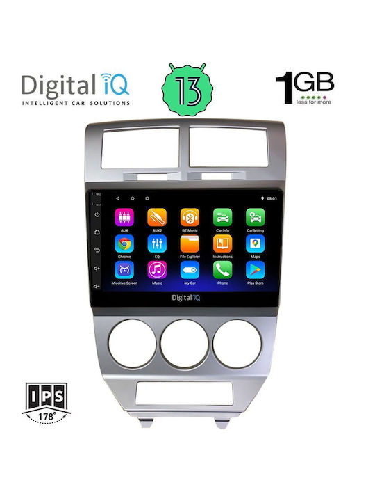 Digital IQ Auto-Audiosystem Dodge Kaliber 2006-2012 (Bluetooth/USB/AUX/WiFi/GPS/Apple-Carplay/Android-Auto) mit Touchscreen 10"
