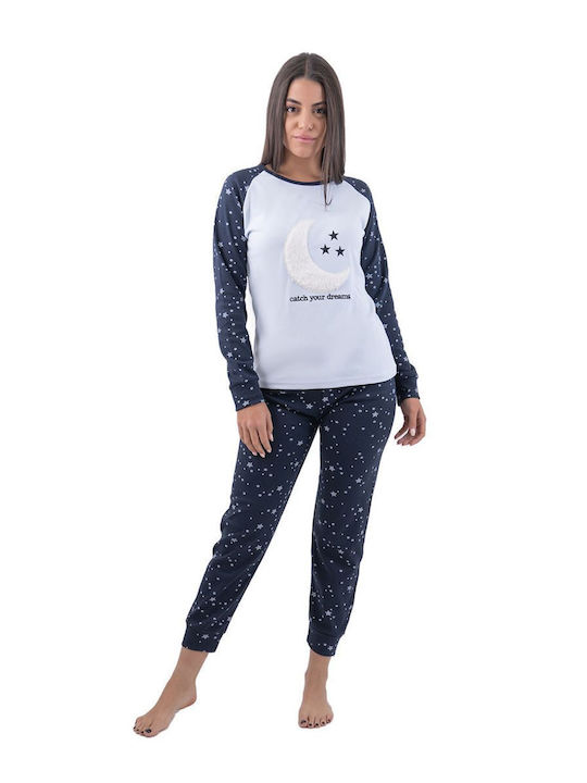 FMS Set Winter Women's Pajamas Light Blue