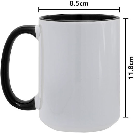 Koupakoupa Rain Κούπα Κεραμική Μαύρη 450ml