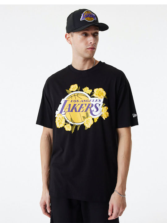 New Era LA Lakers NBA Men's Athletic T-shirt Short Sleeve Black