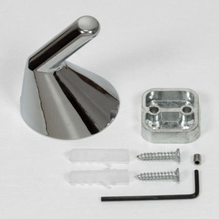 Roline Agățătoare De Perete Metalică Argintie 5x5x5.5cm