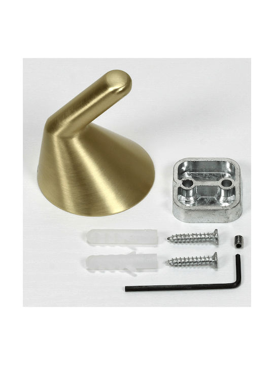 Roline Wandhalterung Metall Gold 5x5x5.5cm