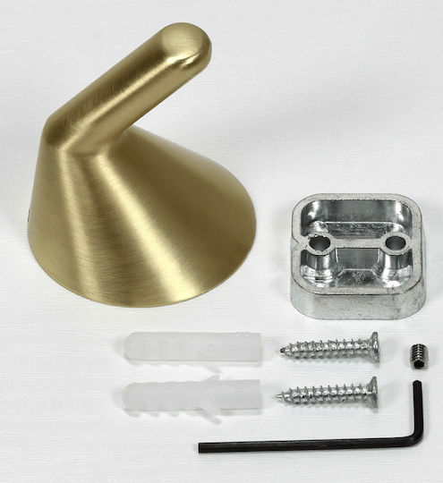 Roline Wandhalterung Metall Gold 5x5x5.5cm