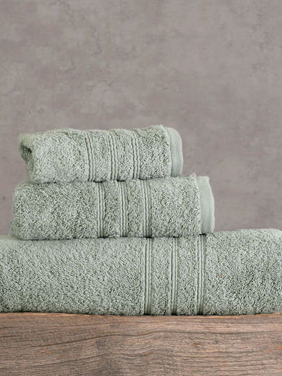 Rythmos 3-tlg. Set Badetücher Aria Grey-green Gewicht 600gr/m²