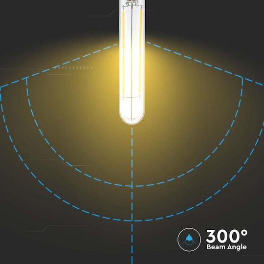V-TAC Vt-2204 LED-Lampe 4W 138mm für Fassung E14 und Form T20 Warmes Weiß 400lm