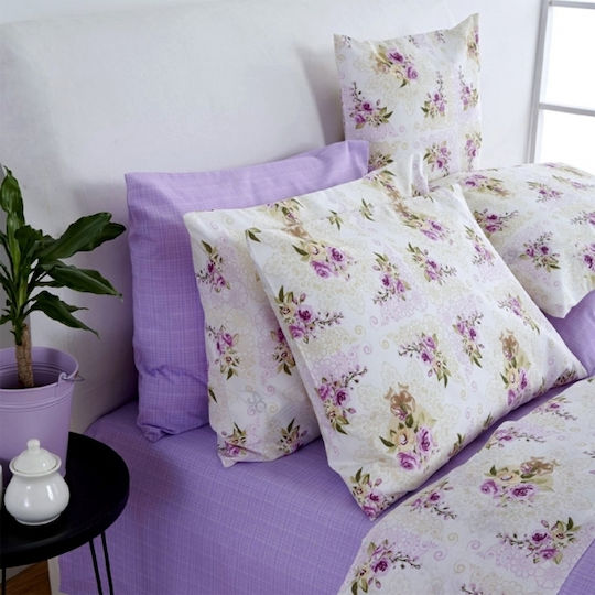 SB Home Set Single 3pcs 170x260cm Fleur Lilac