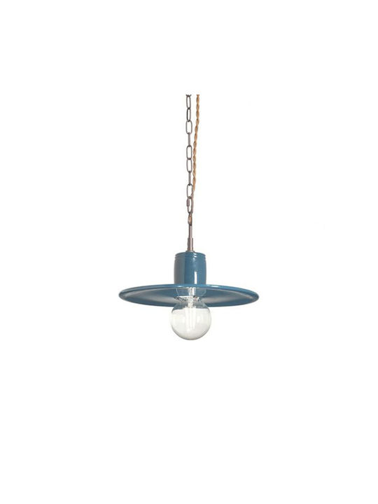 Ondaluce Land Pendant Light Suspension for Socket E27 Blue