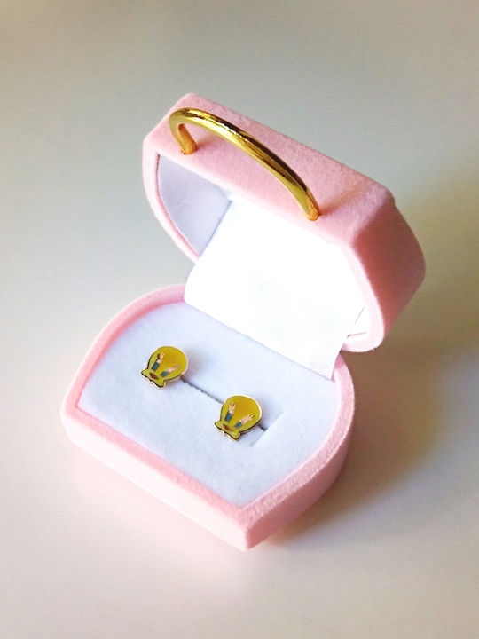Xrisokosmima Карфоти Детски Обици от Злато 14K