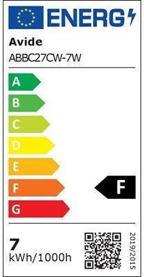 Avide Abbc27cw-7w Λάμπα LED 7W για Ντουί E27 Ψυχρό Λευκό 610lm