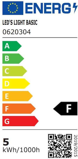 123led LED Bulb 4.5W for Socket GU10 Warm White 345lm