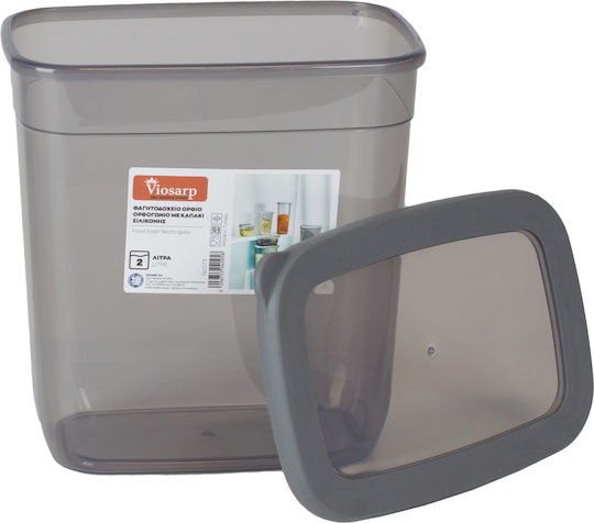 Viosarp Lunchbox Kunststoff Gray 2000ml 1Stück
