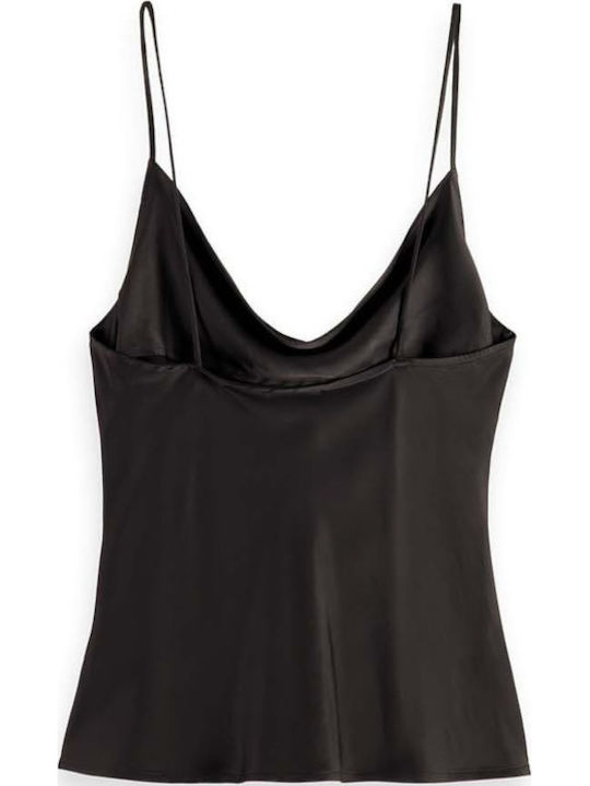 Scotch & Soda Neck Μπλούζα Μαύρη