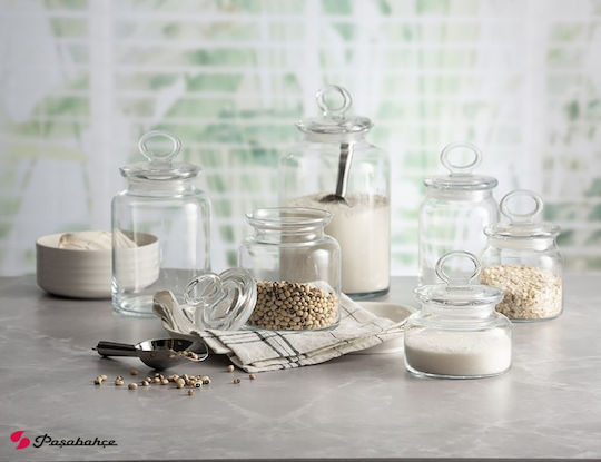 Espiel Kitchen Slim General Use Jar with Lid Glass Transparent 575ml