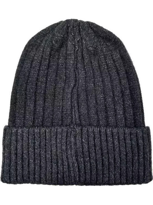Beanie Ανδρικός Σκούφος Πλεκτός σε Γκρι χρώμα
