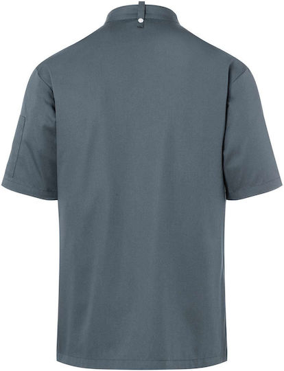 Karlowsky Chef Jacket 100% Cotton Made Grey with Short Sleeve