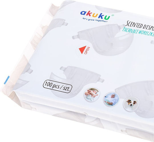Akuku Replacement Bags for Blue Diaper Bin 100 Pieces