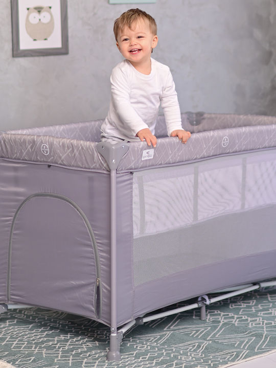 Lorelli Torino Plus Playpen 2 Levels with Changing Table & Mattress Arctic Floral 127x68cm