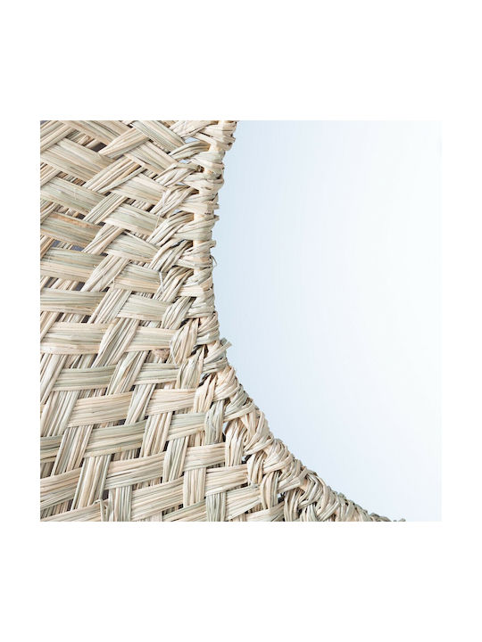 La Redoute Interieurs Wandspiegel mit Beige Rahmen Durchmesser 77cm 1Stück