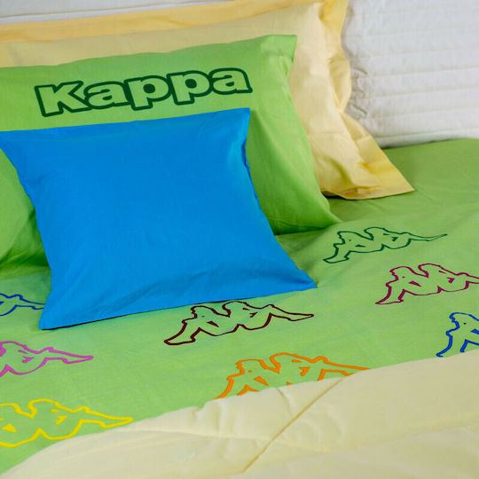 Homeline Sheet Set Semi-double Cotton 917 Kappa Green 180x260cm