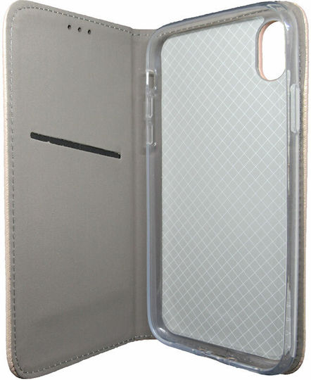 Forcell Smart Magnet Book Δερματίνης Χρυσό (iPhone XR)