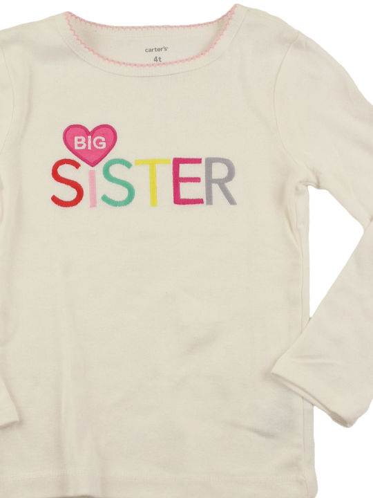 Kids' Shirt Long Sleeve Ecru