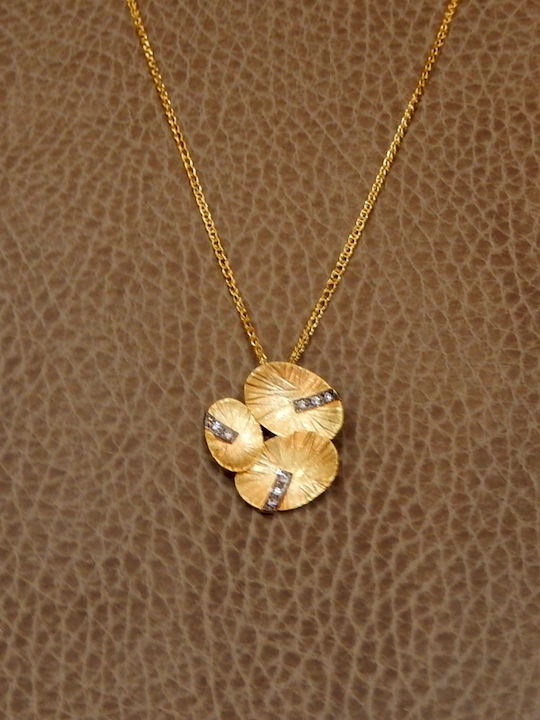 Polytimo Charm aus Gold 14K mit Zirkon