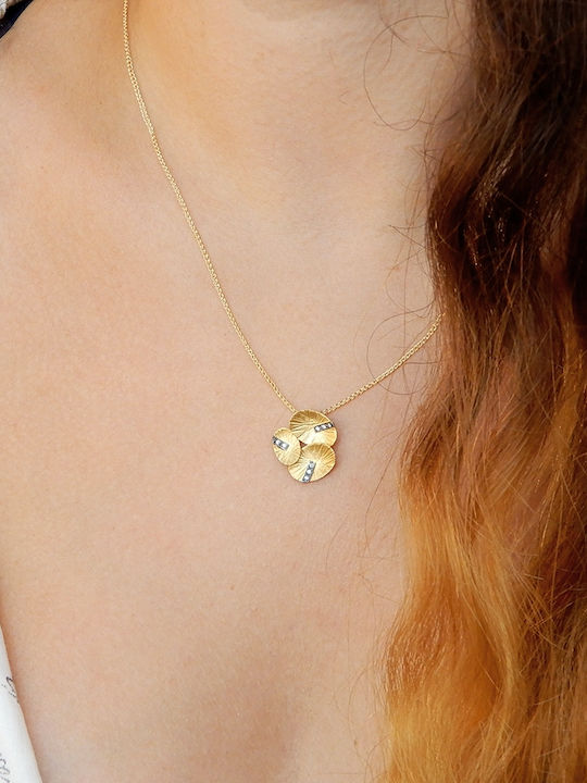 Polytimo Charm aus Gold 14K mit Zirkon