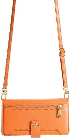 Zipper Wallet Πορτοκαλί (Moto G53)