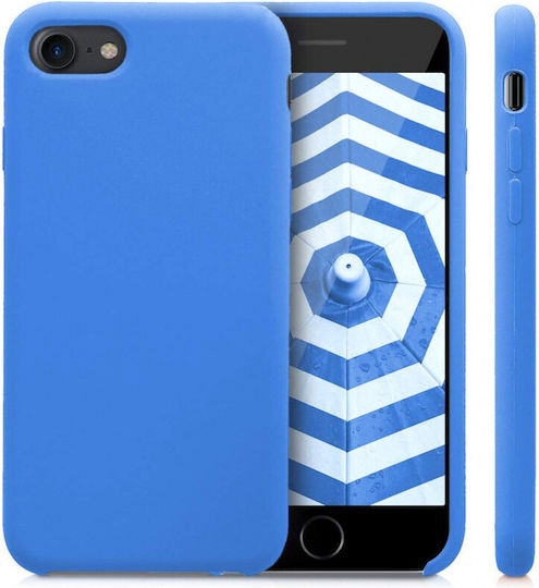 KWmobile Se Back Cover Σιλικόνης Ανθεκτική Μπλε (iPhone SE 2022/2020)