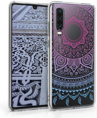 KWmobile Design Indian Sun Silicone Back Cover Durable Transparent (Huawei P30)