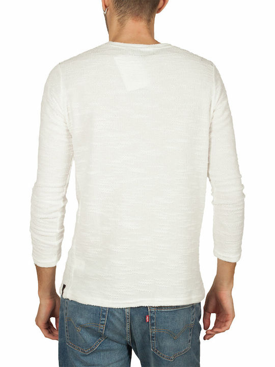 Bigbong Men's Long Sleeve Blouse White