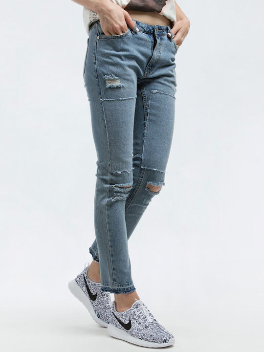 Common Γυναικείο Jean Παντελόνι με Σκισίματα σε Boyfriend Εφαρμογή