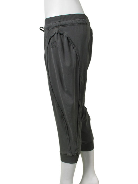Freddy Women's Fabric Trousers with Elastic Gray