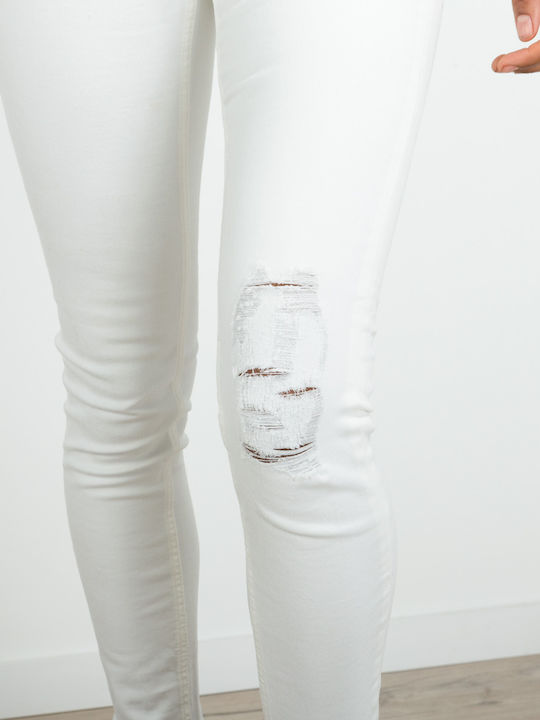 Spray Damenjeans in Schlanker Passform White.