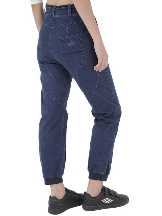 Freddy Damen Stoff Hose Blau